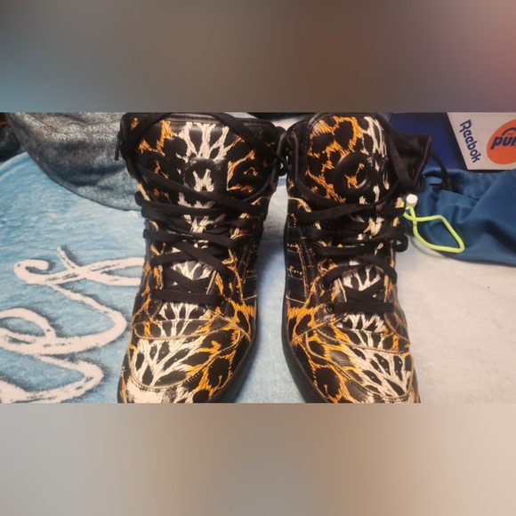 Jeremy Scott Leopard Shoes Size 12 - Picture 1 of 4